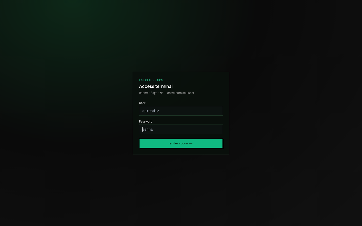 /estudo login screen